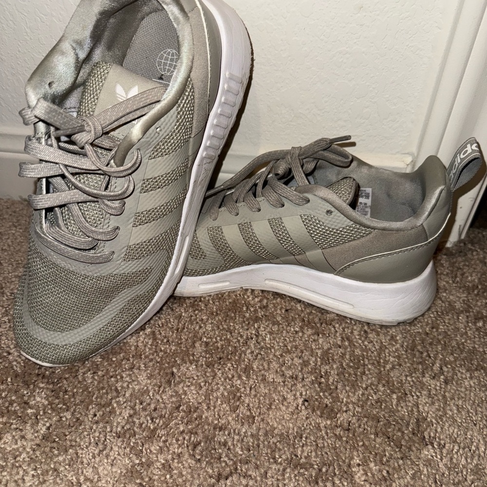 Adidas Women's Gray Athletic Shoes